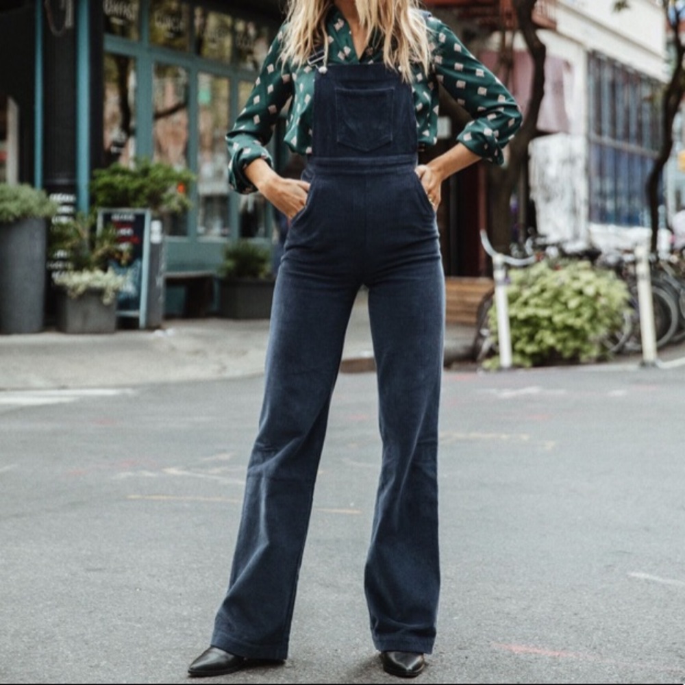Reformation Corduroy Overalls